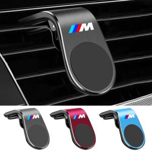 Support de téléphone magnétique en forme de L pour voiture, GPS, accessoires de mode, BMW M