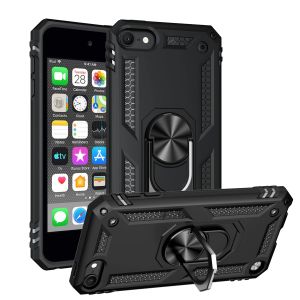 Coque magnétique antichoc en métal pour iPod Touch 5/6/7, étui rigide antichoc en TPU avec anneau de