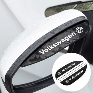 Autocollant de rétroviseur de voiture en Silicone, 2 pièces, sourcils de pluie pour Volkswagen