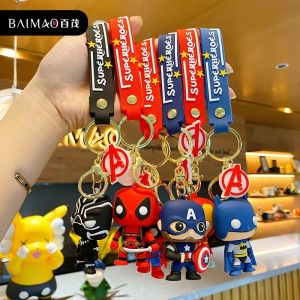 Marvel porte-clés sac en Silicone porte-clés pour femmes Disney Spider Man porte-clés voiture