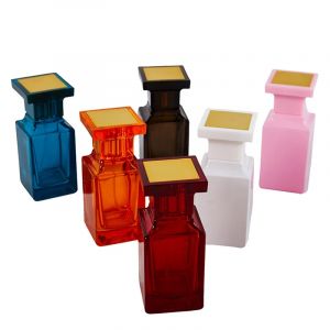 Sous-paquet de parfum 50ML, bouteille en verre, vaporisateur multicolore, bouteille de parfum,