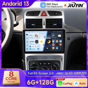 JIUYIN-Autoradio pour KIT 307, 307CC, 307SW, 2002-2013, CarPlay sans fil, Android Auto, systèmes