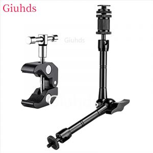 Bras articulé magique en métal, Super pince réglable pour lumière LED LCD vidéo SLR DSLR,