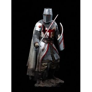 Figurine l'inventaire chevalier templier, modèle en résine du XII ème siècle, non assemblé, non