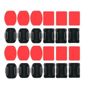 Support adhésif plat et incurvé pour casque GoPro Hero 12 11 10 9 8 7 6 5 4 Insta360 X2 X3 DJI Osmo