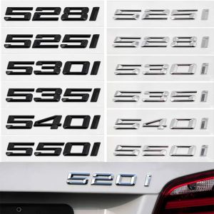 Autocollant de coffre arri&egrave;re de voiture, lettres ABS 3D, Logo, pour BMW s&eacute;rie 5 520i 525i 528i 530i