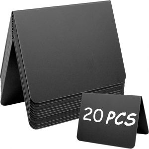 Mini tableau noir rectangulaire double face, tableau noir, f&ecirc;te de mariage, num&eacute;ro de table,