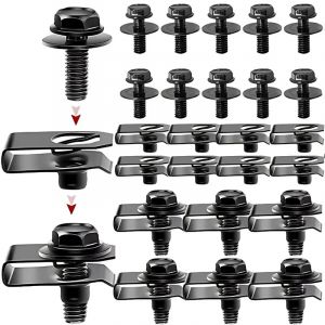 Boulons de carrosserie de voiture, Clips d'écrou de Type U M6, Rivet de garde-boue de pare-chocs