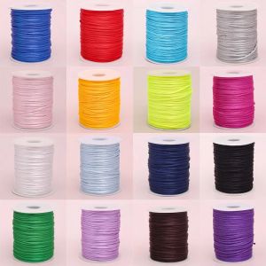 Cordon en Satin de 2MM, corde en soie tressée, cordes de couleur, fil de soie, Paracord Linka Cordon