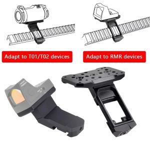 Support lat&eacute;ral de vis&eacute;e point rouge RMR en m&eacute;tal, optique d&eacute;cal&eacute;e &agrave; 45 &deg;, accessoires de base de