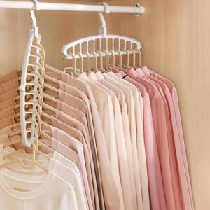 Nouveau cintre organisateur de placard gain de place cintre multi-ports porte-vêtements en plastique