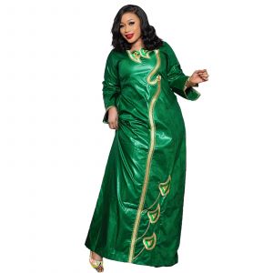 Tenue africaine pour femmes Bazin Riche broderie grande taille robe d'église de fête élégante