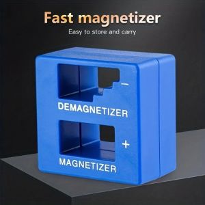 Tournevis magnétique bleu de haute qualité, outil de démagnétisation