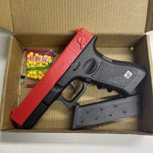 Pistolet à balle molle et Airsoft manuel G17 G, jouet à verrouillage, Magazine inférieur, Laser,
