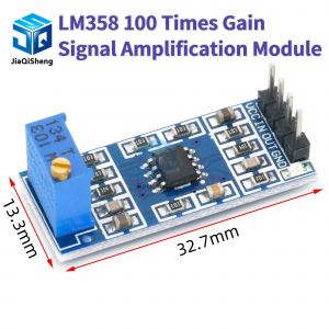 Module d'amplification du Signal LM358, 1 pièce, 100 fois le Gain, Module d'amplificateur