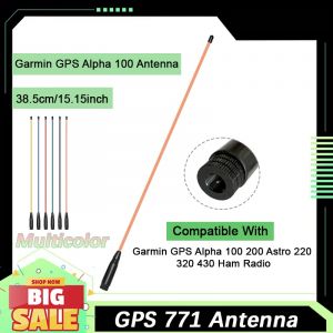 Antenne GPS 771 SMA-mâle mise à niveau 38CM antenne fouet longue portée étendue pour Garmin GPS