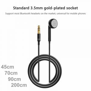 3.5mm haut de gamme simple face Mono écouteur Mono filaire casque pour téléphone portable Mp3 Radio