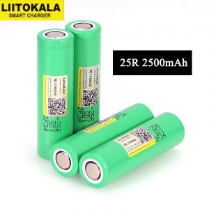 Nouvelle batterie Rechargeable originale 18650 2500 mAh 3.6 V INR 1865025 Piles de décharge R 20A
