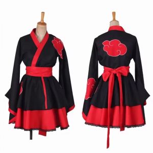 Robe Anime Lolita pour femmes, Costume de Cosplay, Kimono Akatsuki, robe de demoiselle d'honneur,