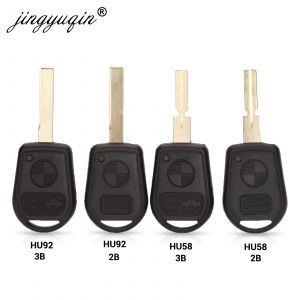 Jingyuqin 2/3 boutons coque de clé à distance adaptée pour BMW E31 E32 E34 E36 E38 E39 E46 Z3 Z4