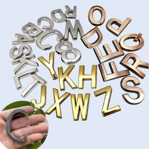 Lettres adhésives panneau numéro de maison extérieur 50-70mm lettres anglaises porte d'hôtel