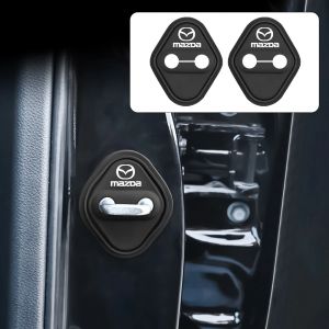 Boucle de serrure de porte de voiture en Silicone, 2 pièces, housse de protection Anti-collision
