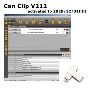 Dernier logiciel V212 pour Renault Can Clip Interface de Diagnostic + Reprog V191 + extracteur de