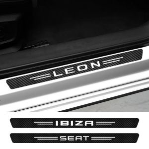 Autocollants de seuil de porte de voiture, pour Seat Ateca Arona Mii Ibiza Leon Alhambra Altea Arosa