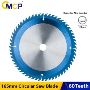 CMCP lame de scie circulaire 165mm 60 dents TCT lame de scie Nano bleu lames à pointe en carbure