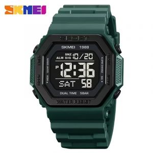 Skmei hommes militaire compte à rebours Chrono montre-bracelet 5Bar étanche réveil Reloj Hombre