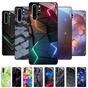 Pour Huawei P30 Lite étui de luxe en verre trempé pour Huawei P20 P30 Pro P40 Lite étuis de