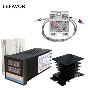 REX-C100 régulateur de température numérique PID Thermostat sortie SSR Max.40A relais SSR K sonde de