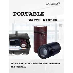 ZAPANAS remontoir de montre automatique Portable boîte en cuir PU pour voyage remontoir de montre