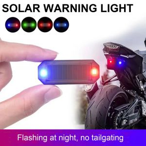 Mini LED &eacute;nergie solaire voiture voyant d'avertissement nuit s&eacute;curit&eacute; simul&eacute;e alarme sans fil