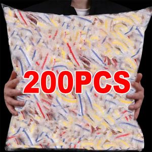 Couverture alimentaire jetable en plastique, enveloppe élastique colorée, couverture alimentaire,