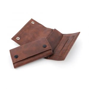 Sac portefeuille en cuir pour poudres de tabac, étui portable pour herbes, pipe à fumer, rangement