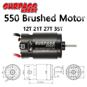 SURPASS HOBBY moteur bross&eacute; 550 12T 21T 27T 35T pour 1/10 1/12 voiture RC HSP HPI Wltoys Kyosho