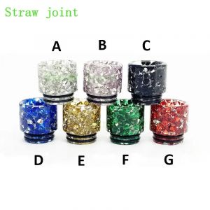 Connecteur en résine à motif étoilé, Style diamant 810, Joint de paille, 1 pièce/5 pièces