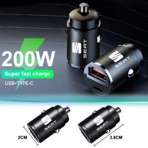 Mini adaptateur de chargeur de voiture, charge rapide, USB type-c, pour Seat Leon FR + Cupra Ibiza