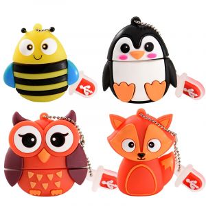 Clés USB mignonnes d'animaux de dessin animé pour enfants, clé USB d'équation de théâtre, clé USB