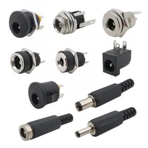 Connecteur d'alimentation CC mâle et femelle, écrou de prise jack, montage sur panneau, adaptateur