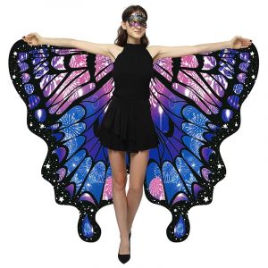 Manteau ailes d'ange, Cape papillon de printemps, accessoire de jeu de rôle, robe châle Pixie,