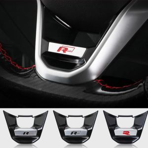 R-line R Emblem Car Volant Auto Autocollant, Accessoires pour Volkswagen VW GTI, Rline Polo Golf MK8