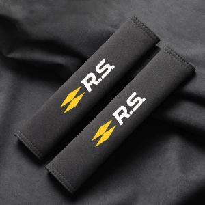 Housse d'épaule en cuir suédé pour ceinture de sécurité, 2 pièces, pour Renault RS Megane Clio