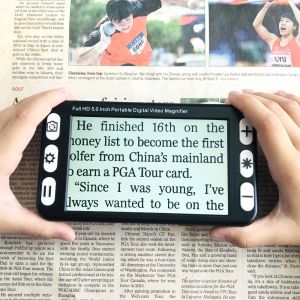 Loupe vidéo portable avec écran LCD de 5 pouces, aide à la lecture électronique, loupe vidéo