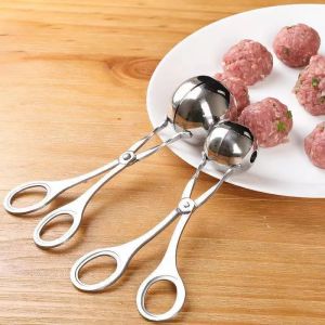 Outil de fabrication de boulettes de viande, Clip rond en acier inoxydable, cuillère façonneuse de