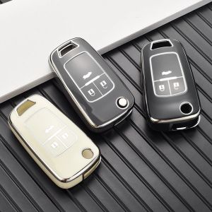 Étui de Protection pour clé de voiture en TPU, pour Chevrolet Cruze Aveo Trax Sail Malibu Captiva