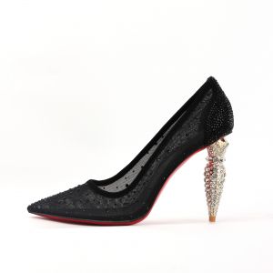 Escarpins &agrave; talons aiguilles en forme de rouge &agrave; l&egrave;vres pour femmes, talons hauts pointus Parker,