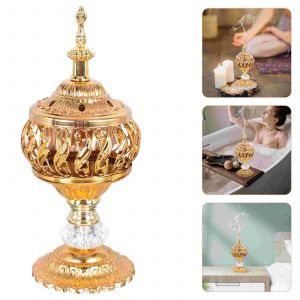 Encensoir Cône Arabe en Métal, Support de Brûleur, Encens Vintage Bakhoor, Bobine de Fer,