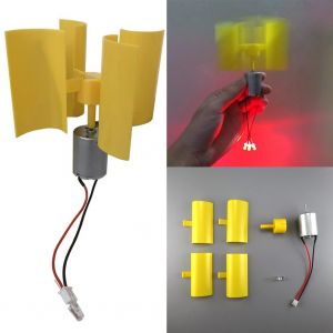 Générateur de vent Vertical, Kit d'éolienne, modèle instructionnel, outils d'expérimentation